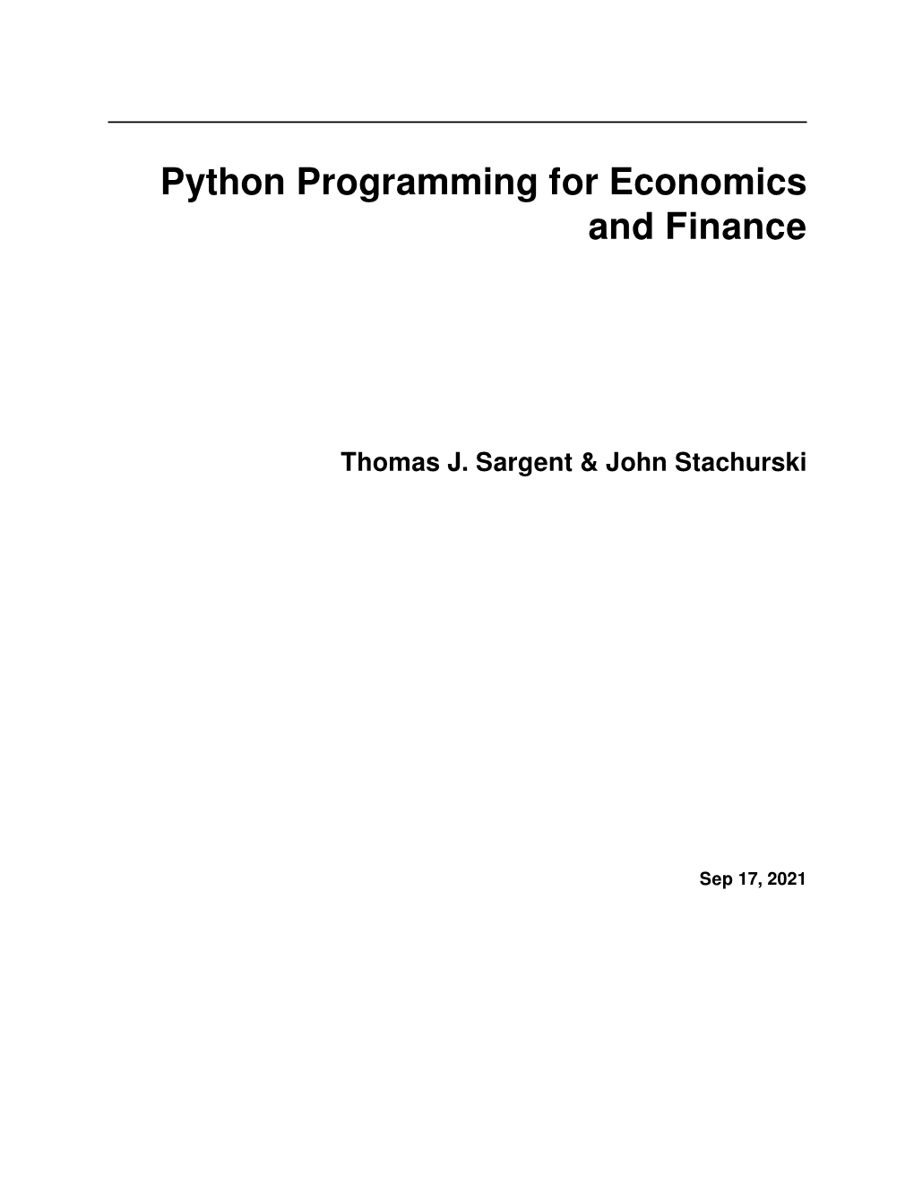 Quantecon-Python-Programming.Pdf