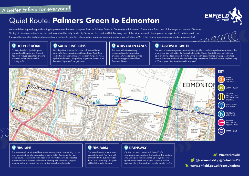 Quiet Route: Palmers Green to Edmonton