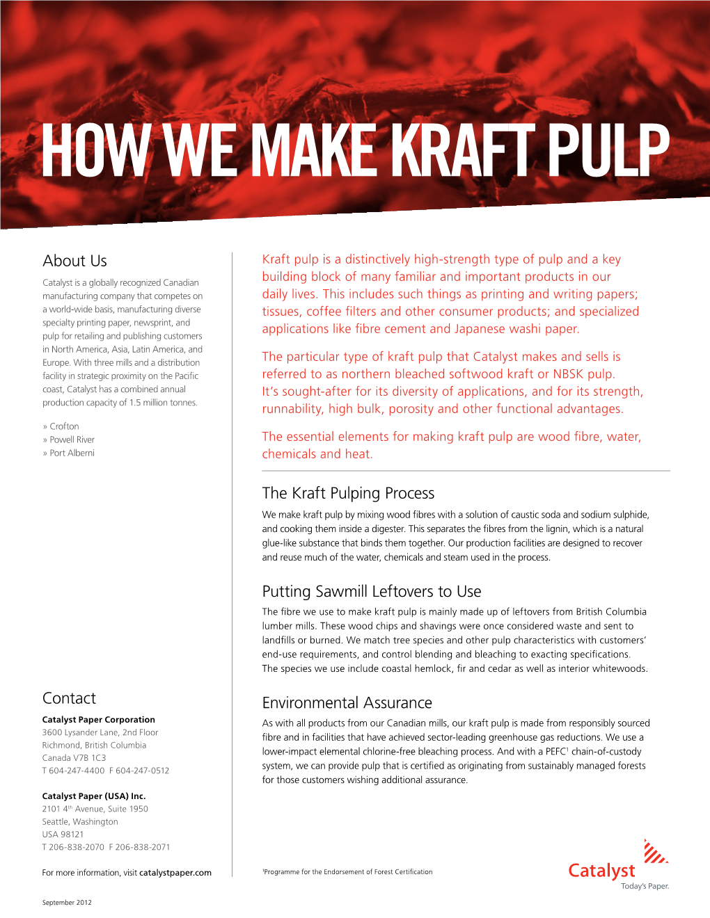 How We Make Kraft Pulp