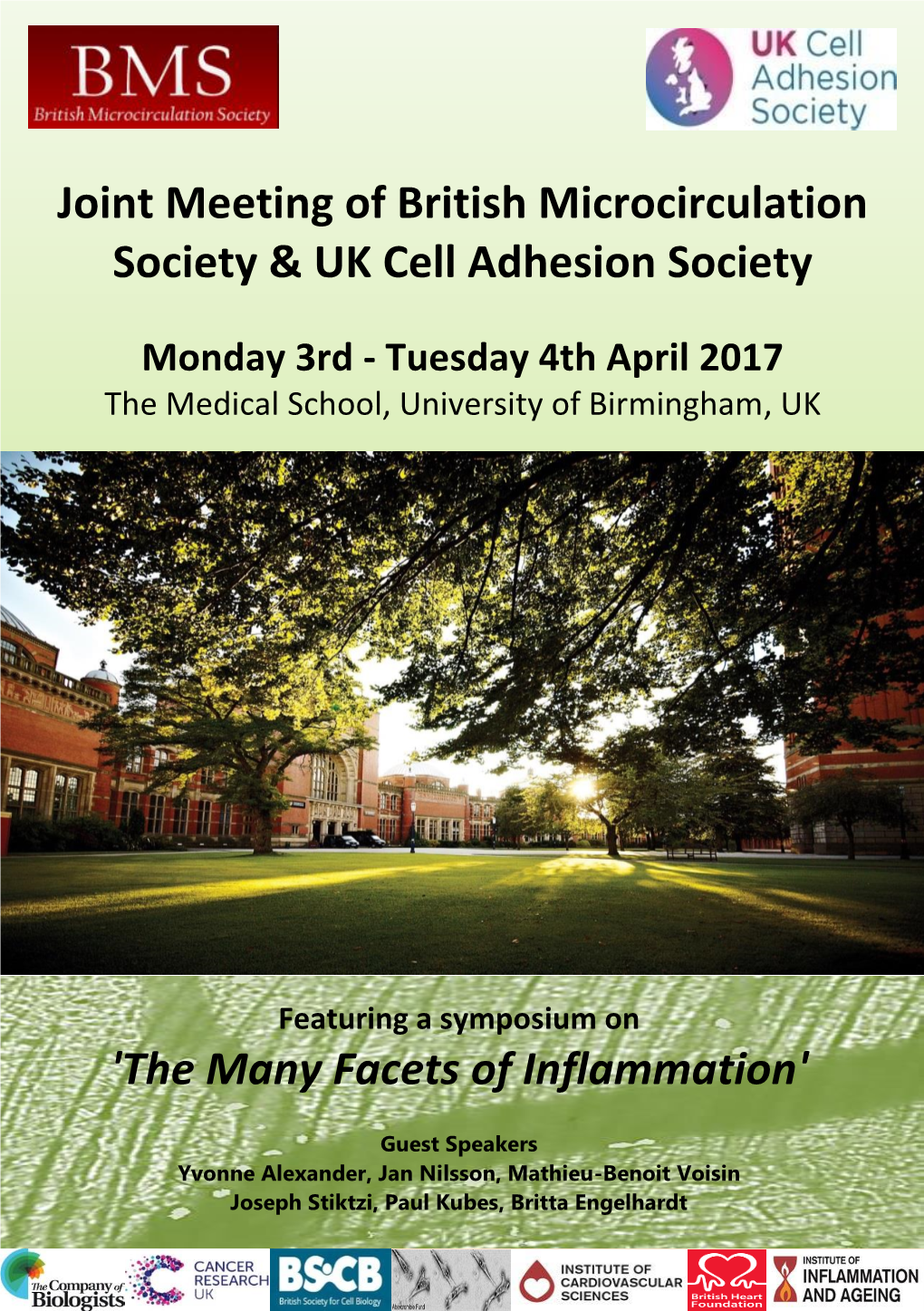Joint Meeting of British Microcirculation Society & UK Cell