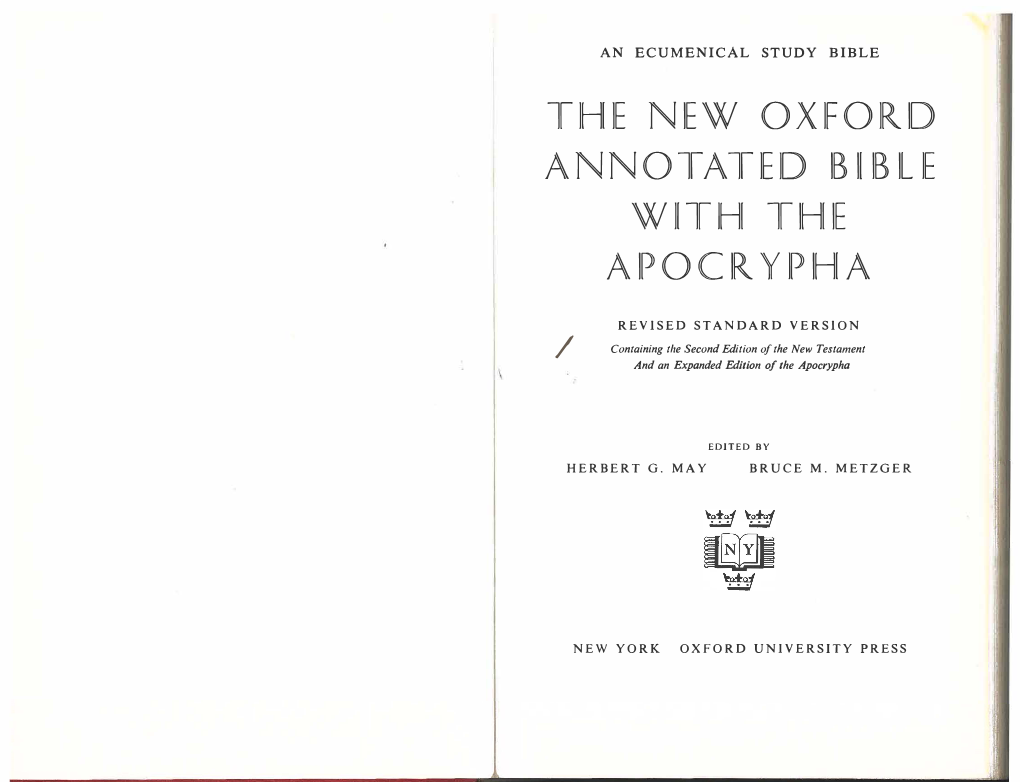 PDF of the Book of Amos from “The New Oxford Annotated Bible With