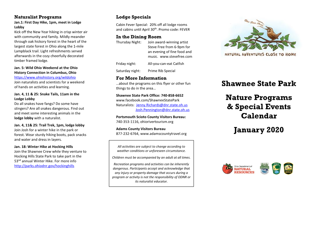 Shawnee State Park of Hands on Activities and Learning