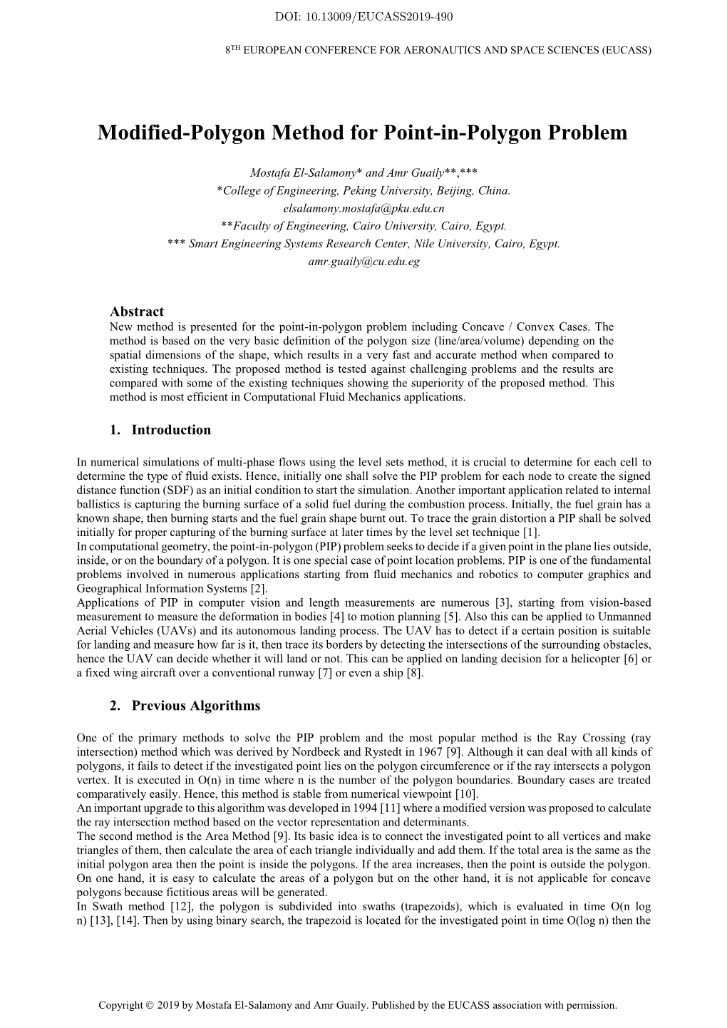 Modified-Polygon Method for Point-In-Polygon Problem