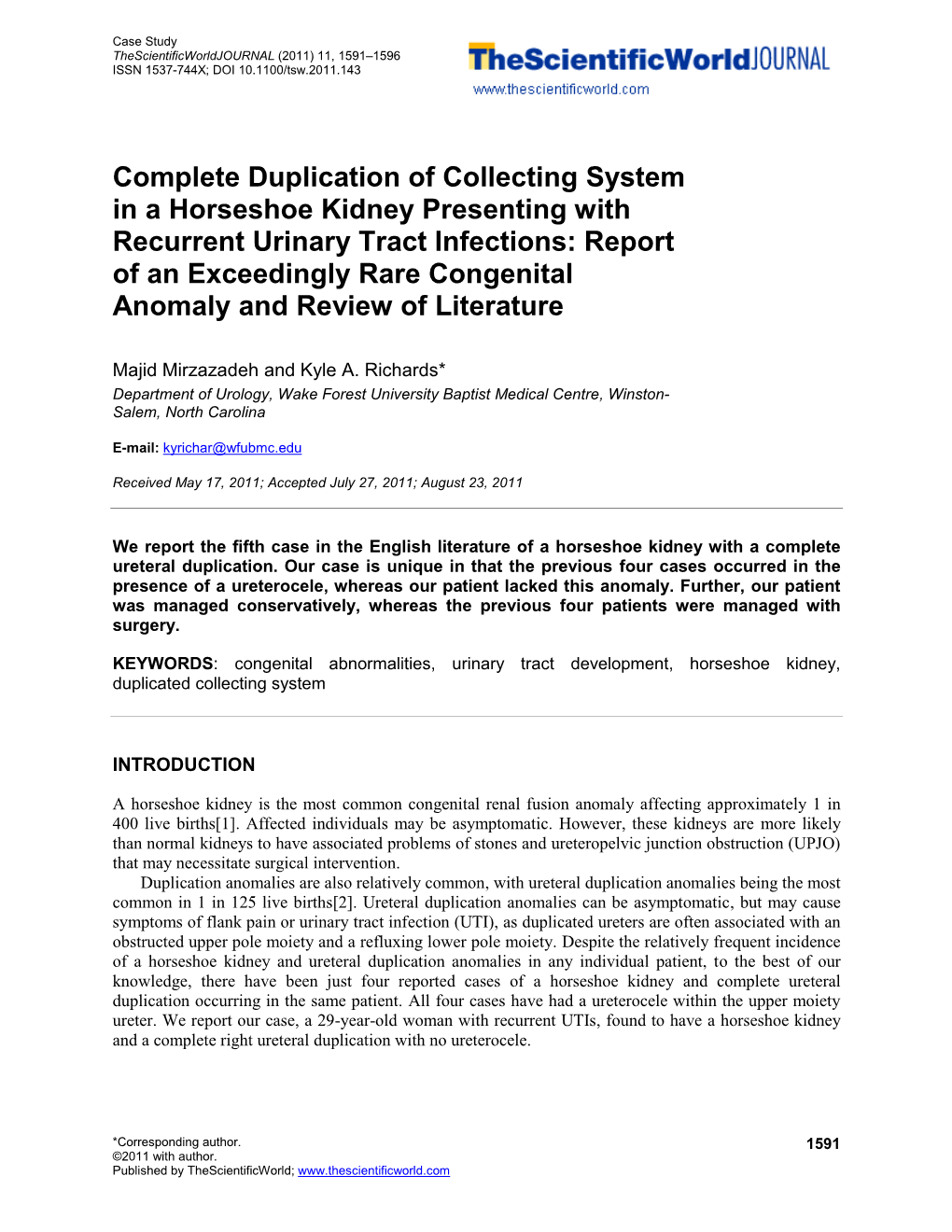 Complete Duplication of Collecting System in A