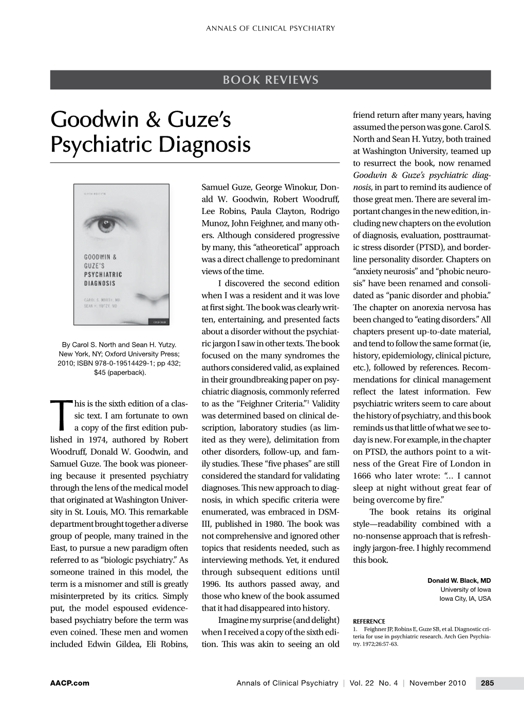 Goodwin & Guze's Psychiatric Diagnosis