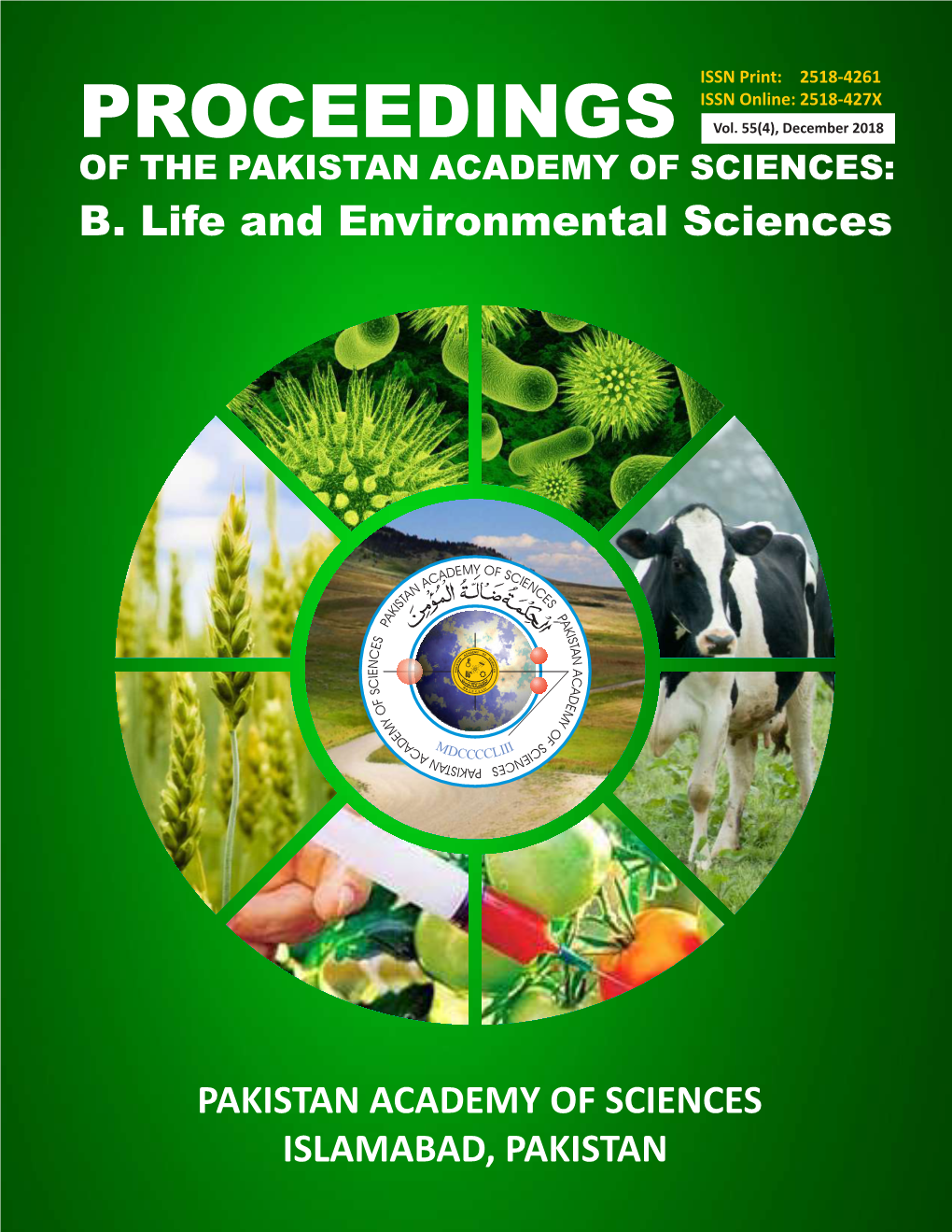 PROCEEDINGS ISSN Online: 2518-427X of the PAKISTAN ACADEMY of SCIENCES: PROCEEDINGS Vol