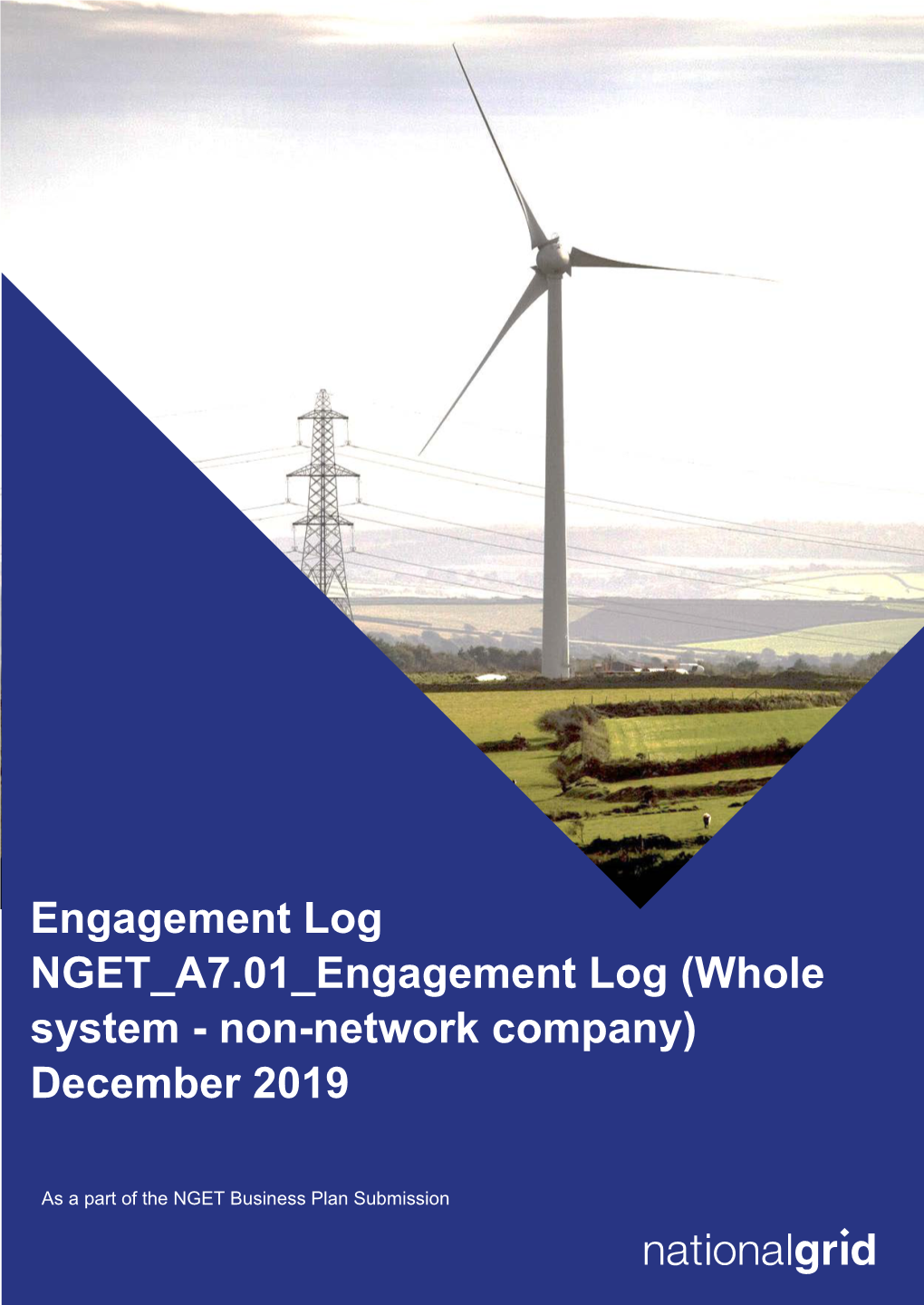 Engagement Log (Whole System - Non-Network Company) December 2019