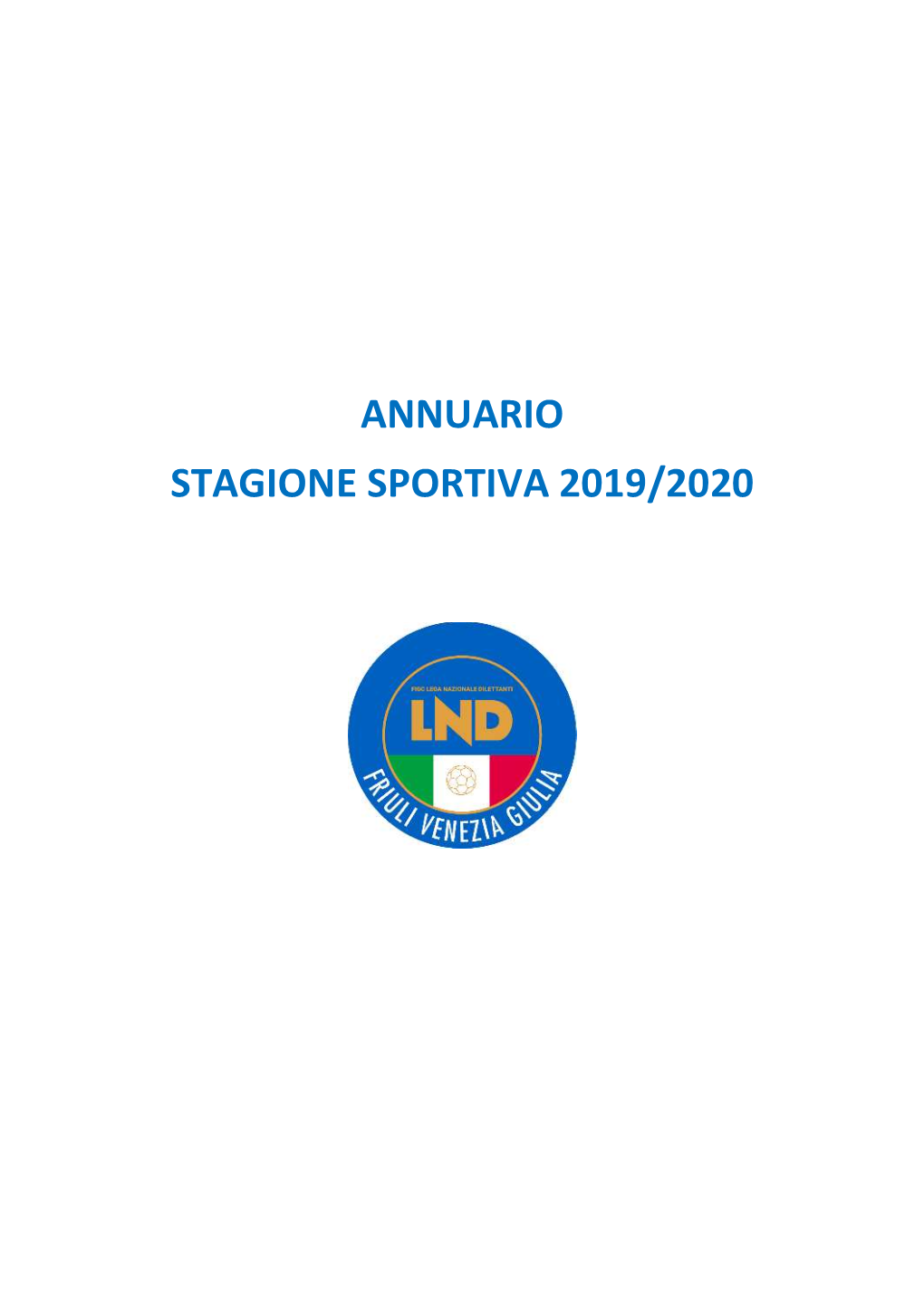 Annuario Stagione Sportiva 2019/2020