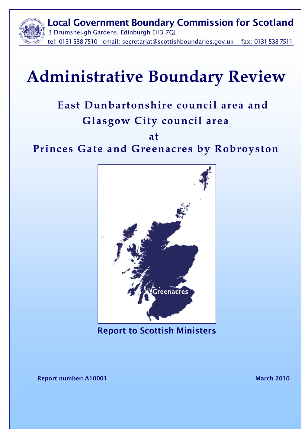 Administrative Boundary Review