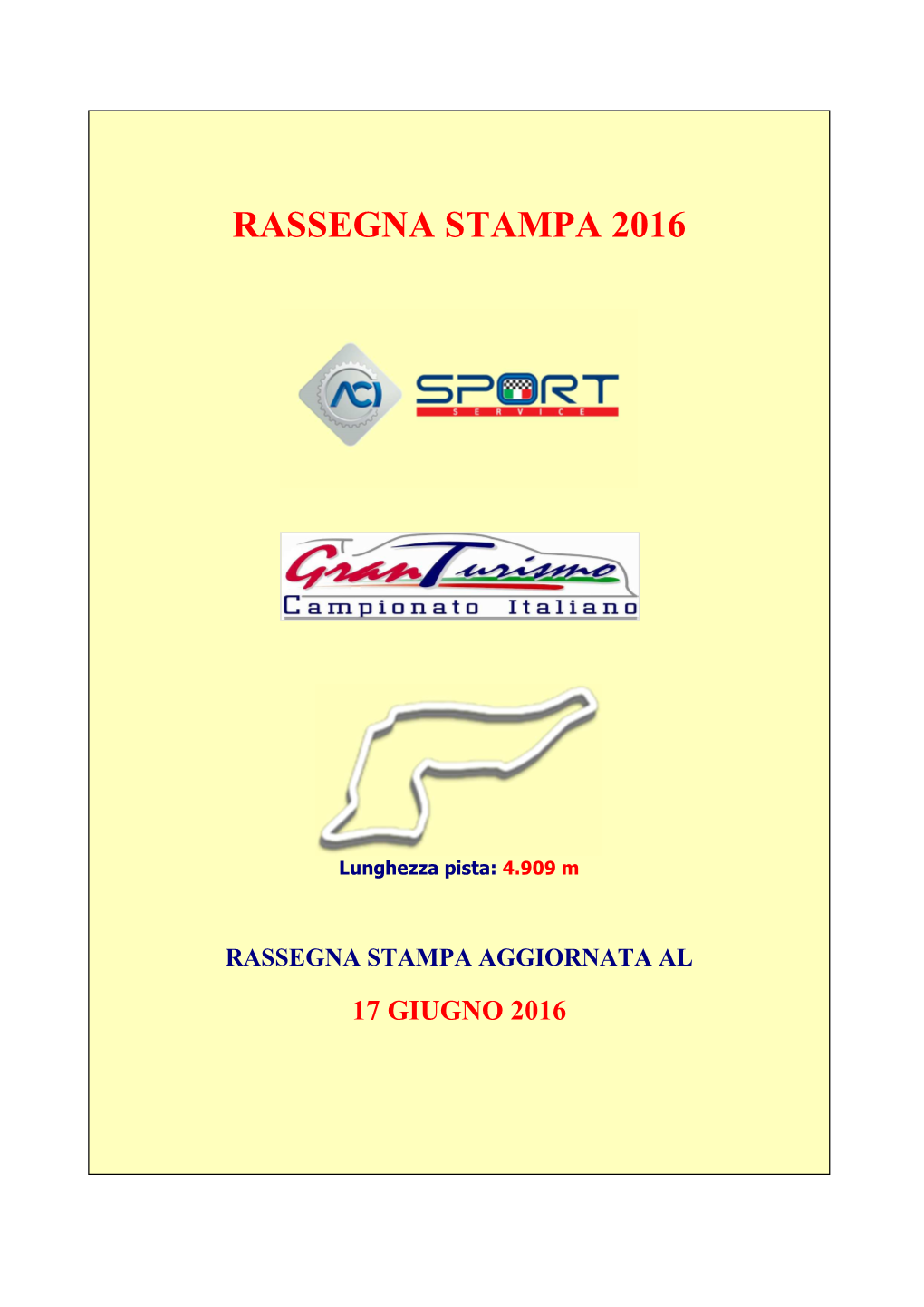 Rassegna Stampa 2016