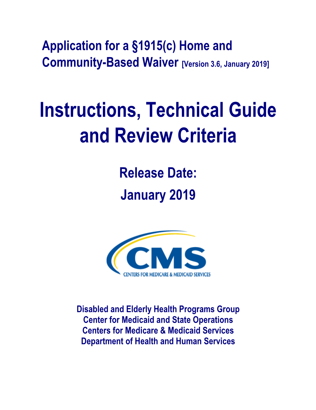 Instructions Technical Guide and Review Criteria