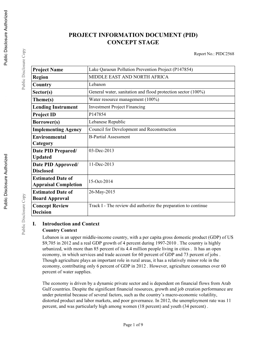 World Bank Document