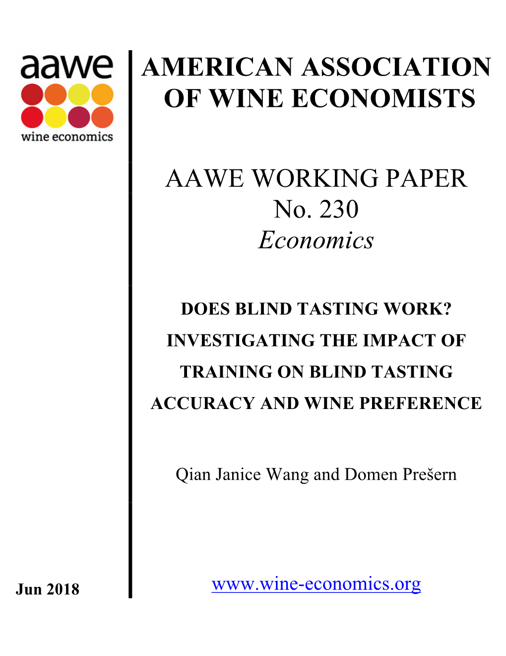 AAWE Working Paper No. 230 – Economics