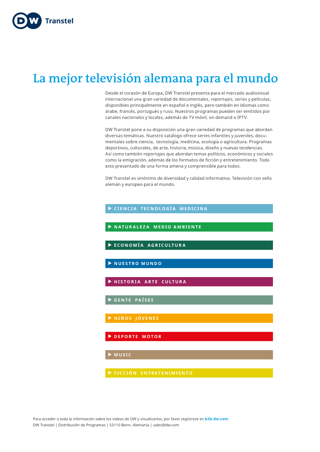 La Mejor Televisión Alemana Para El Mundo