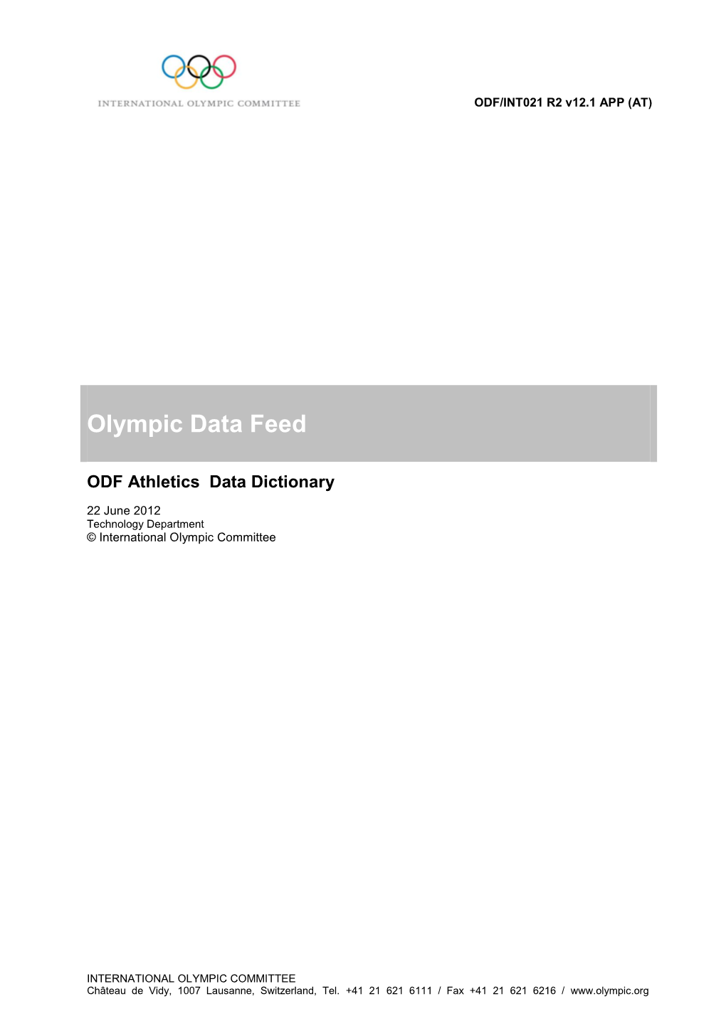 Athletics Data Dictionary