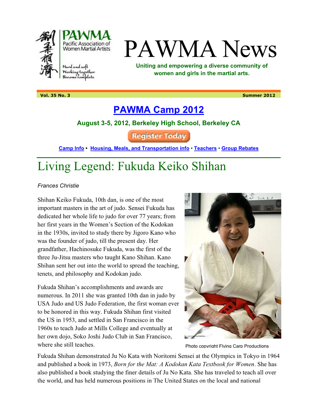 PAWMA News Uniting and Empowering a Diverse Community of Women and Girls in the Martial Arts