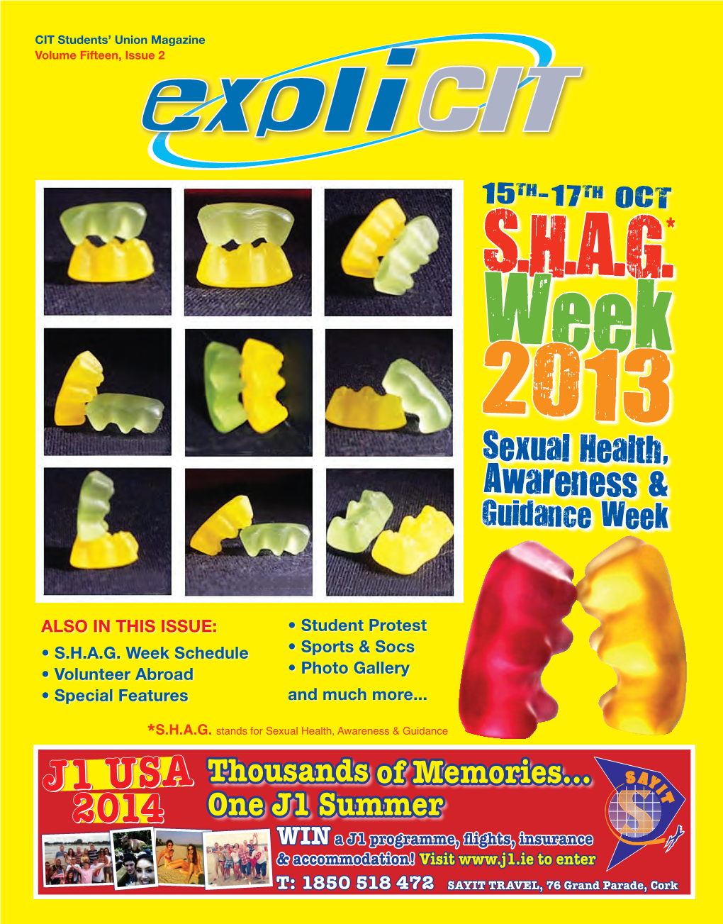 S.H.A.G.* Week 2013 Sexual Health, Awareness & Guidance Week