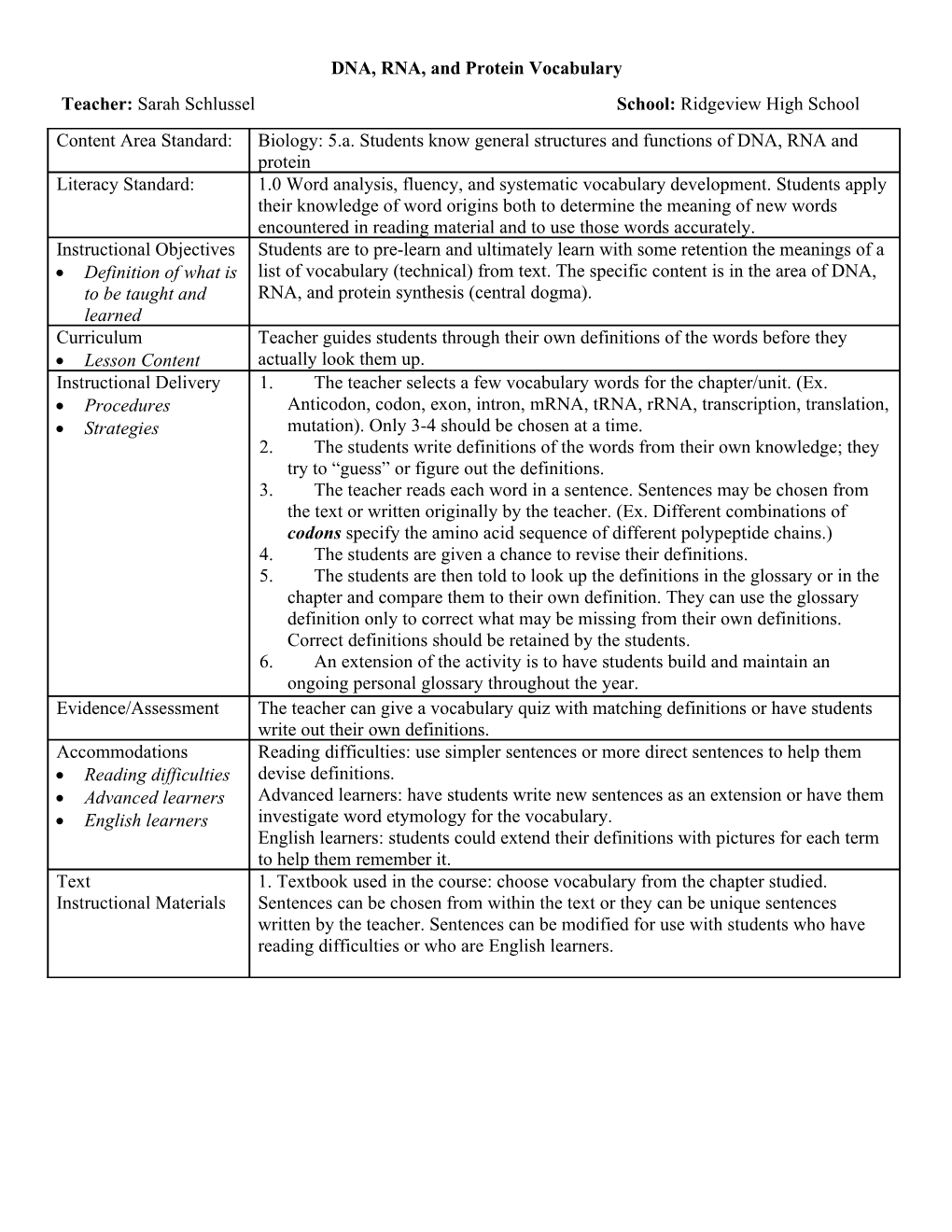 Lesson Plan Form s23