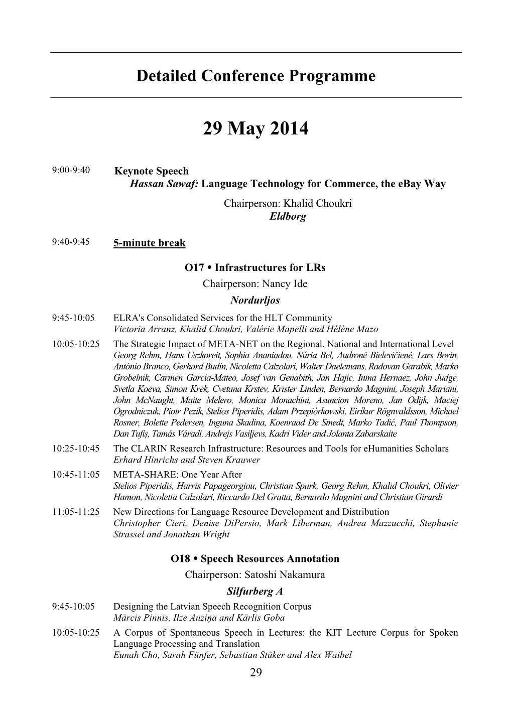 Detailed Conference Programme2014.V41-D2