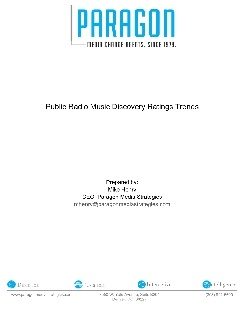 Public Radio Music Discovery Ratings Trends