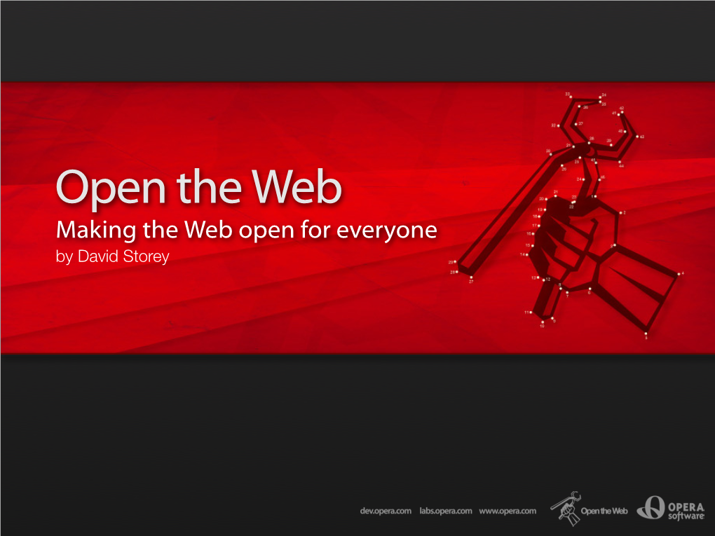 Making the Web Open for Everyone by David Storey Bio