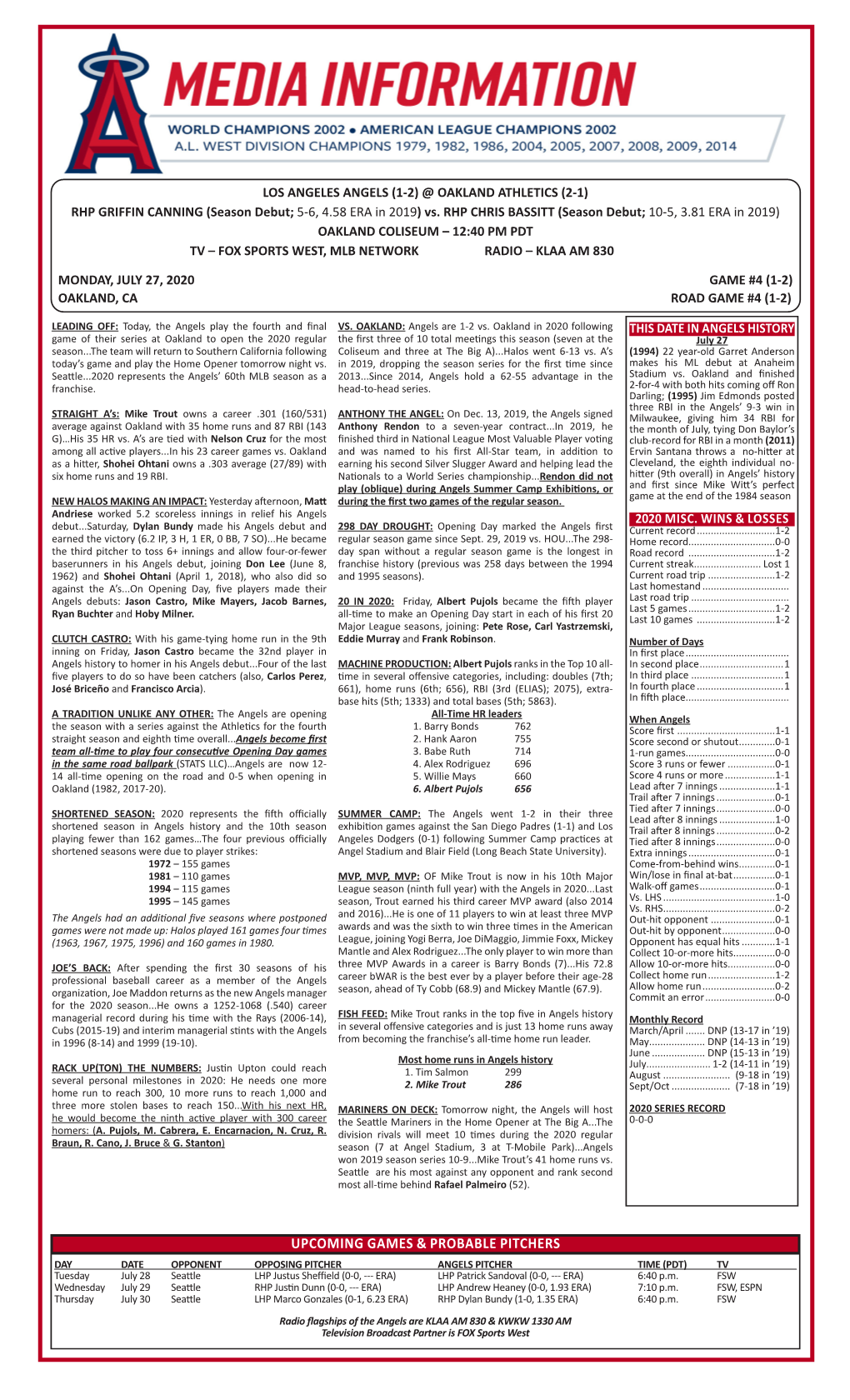 07-27-2020 Angels Game Notes