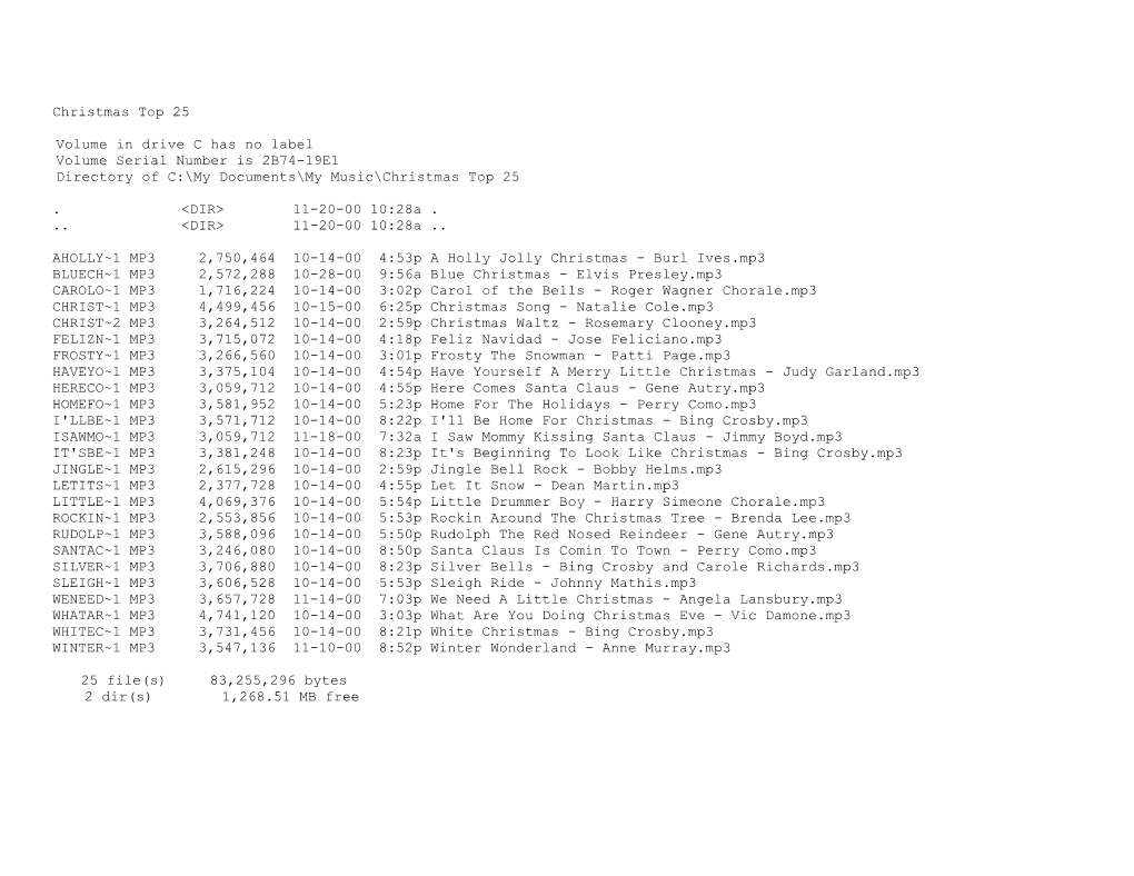 Volume in Drive C Has No Label s1