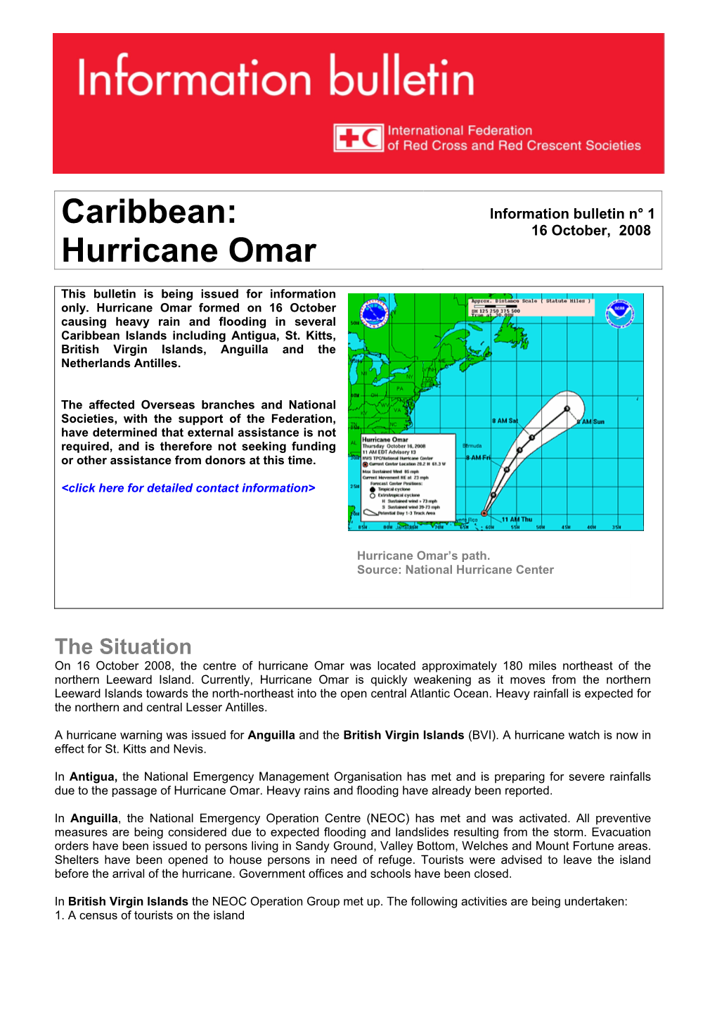 Caribbean: Hurricane Omar