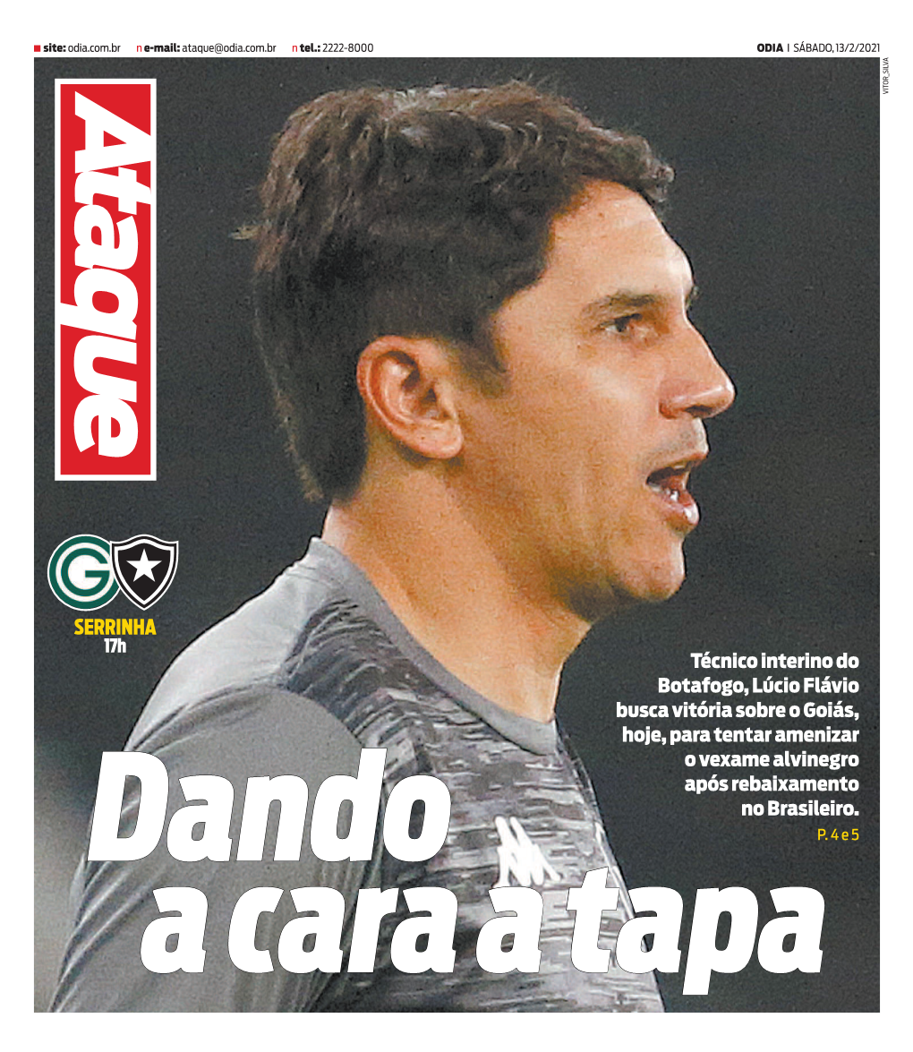 SERRINHA 17H Técnico Interino Do Botafogo, Lúcio Flávio Busca Vitória Sobre O Goiás, Hoje, Para Tentar Amenizar O Vexame Alvinegro Após Rebaixamento No Brasileiro