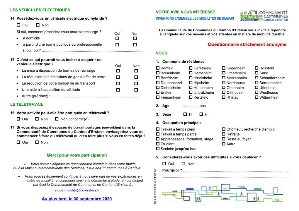 Questionnaire Strictement Anonyme Si Oui, Où ?