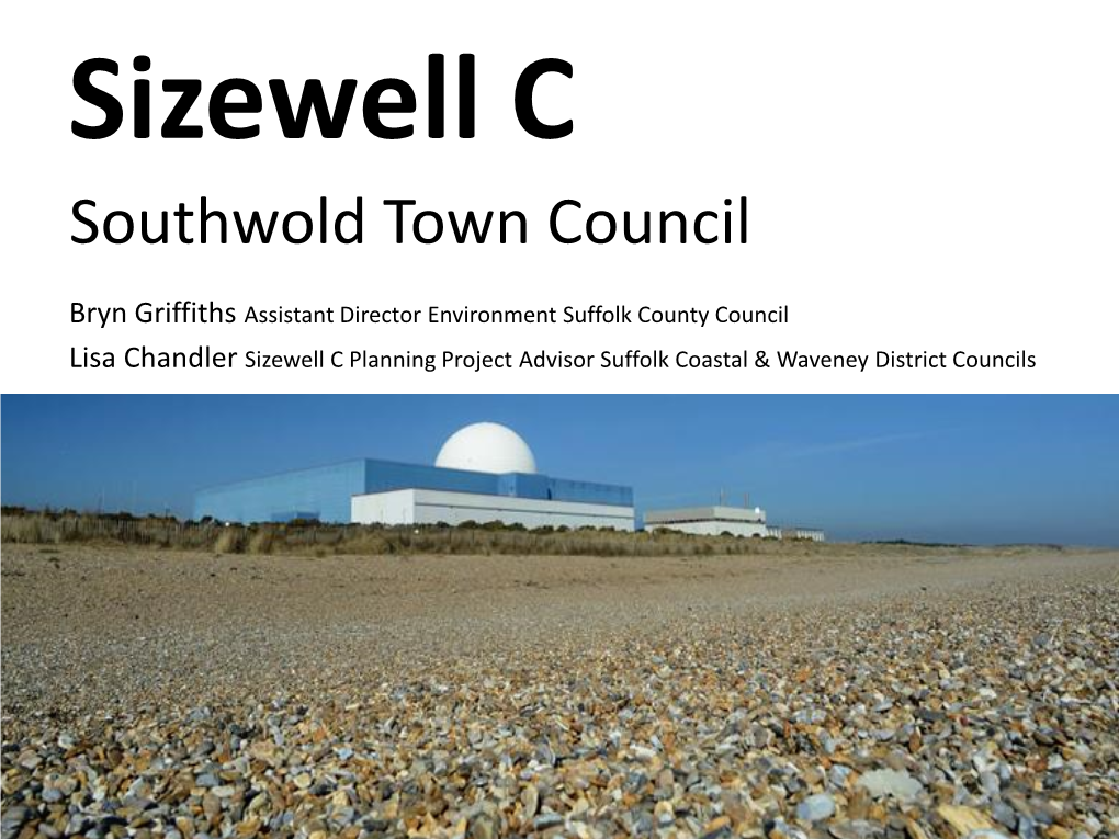 Sizewell C Southwold Town Council