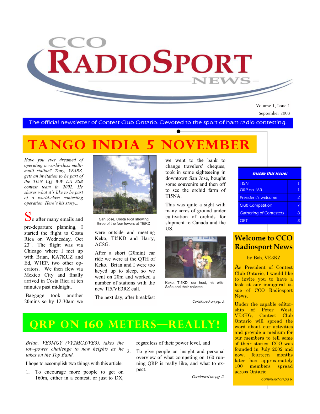 Tango India 5 November