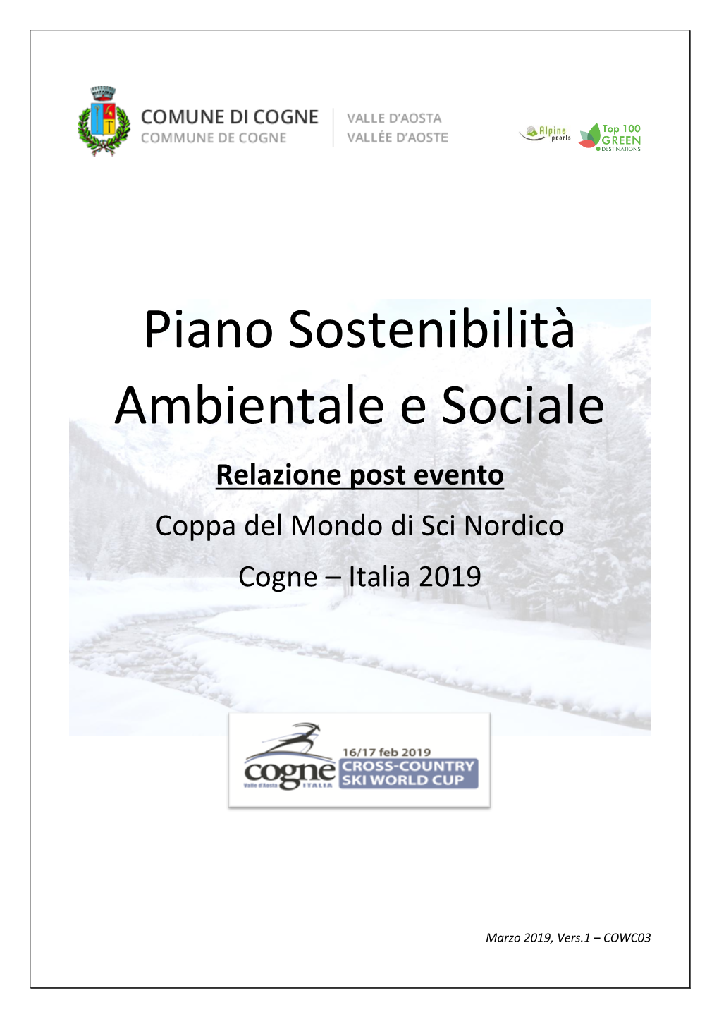 Piano Sostenibilità Ambientale E Sociale Documento