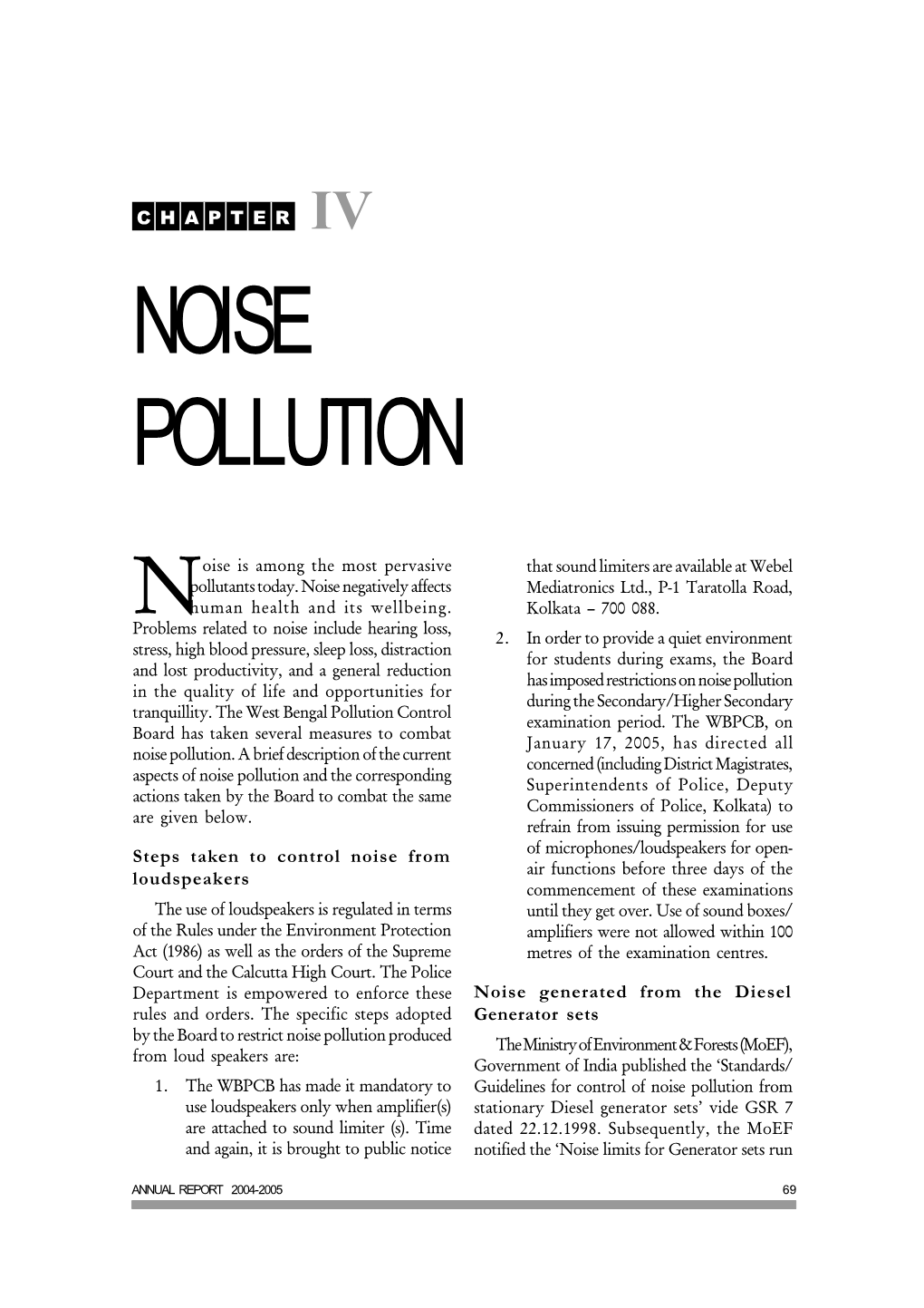 Noise Pollution