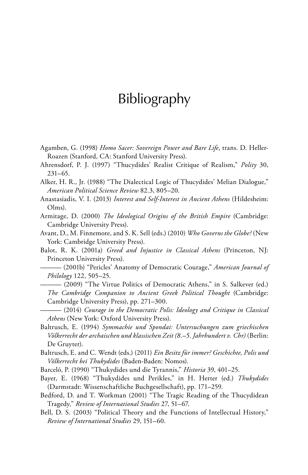 Bibliography