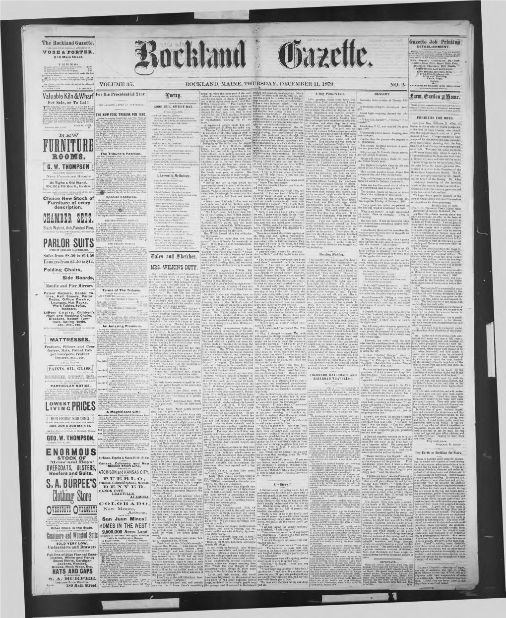 Rockland Gazette : December 11, 1879