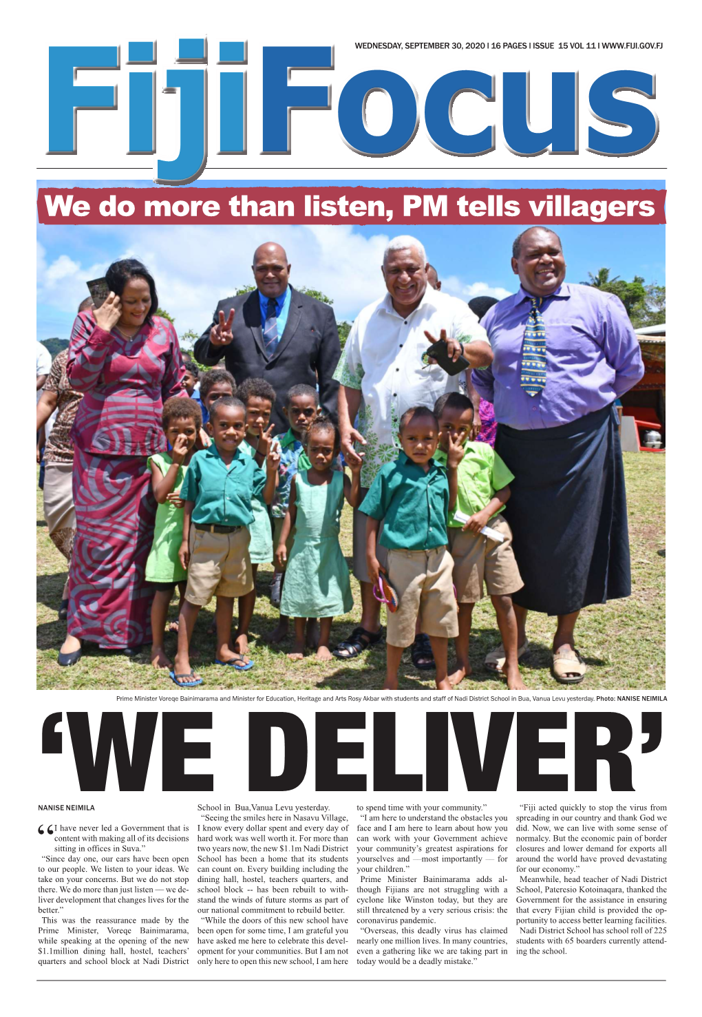 We Do More Than Listen, PM Tells Villagers