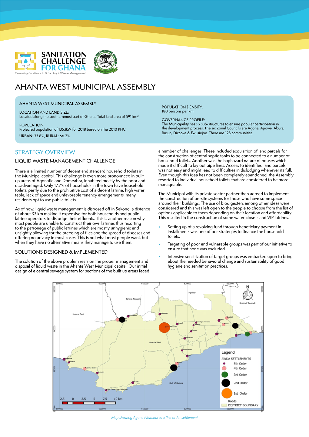 SANITATION CHALLENGE for GHANA Rewarding Excellence in Urban Liquid Waste Management