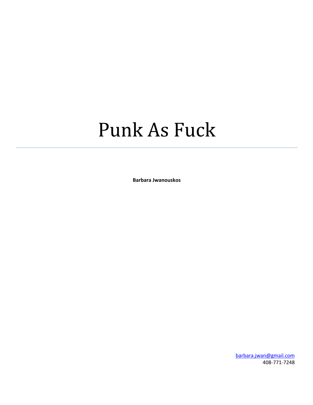 Punk As Fuck