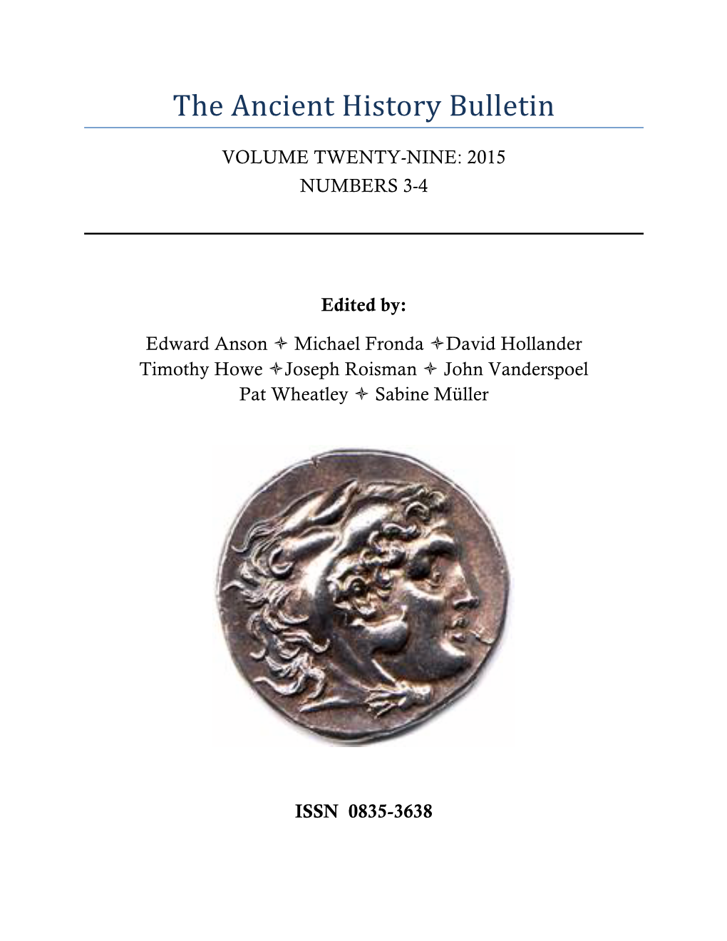 Benjamin Scolnic, the Villages of the Carians in Diodorus Siculus and Seleucus I’S Route to Babylon in the Winter of 312/311 B.C.E