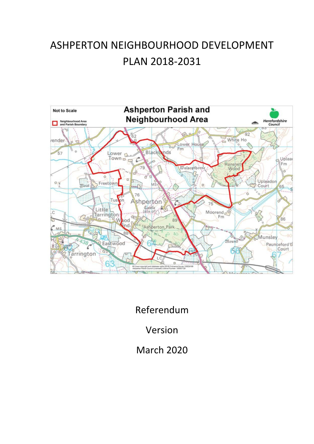 Ashperton Neighbourhood Development Plan March 2020