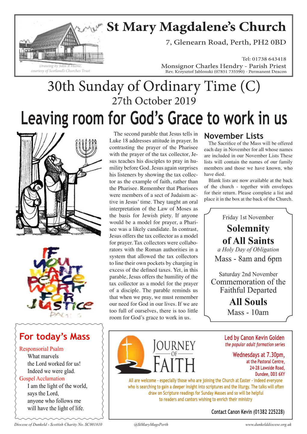 Leaving Room for God's Grace to Work in Us