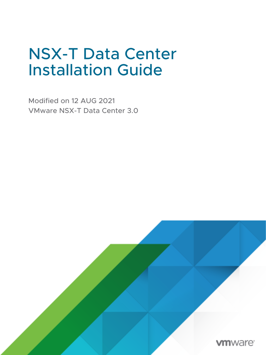 Vmware NSX-T Data Center Installation Guide