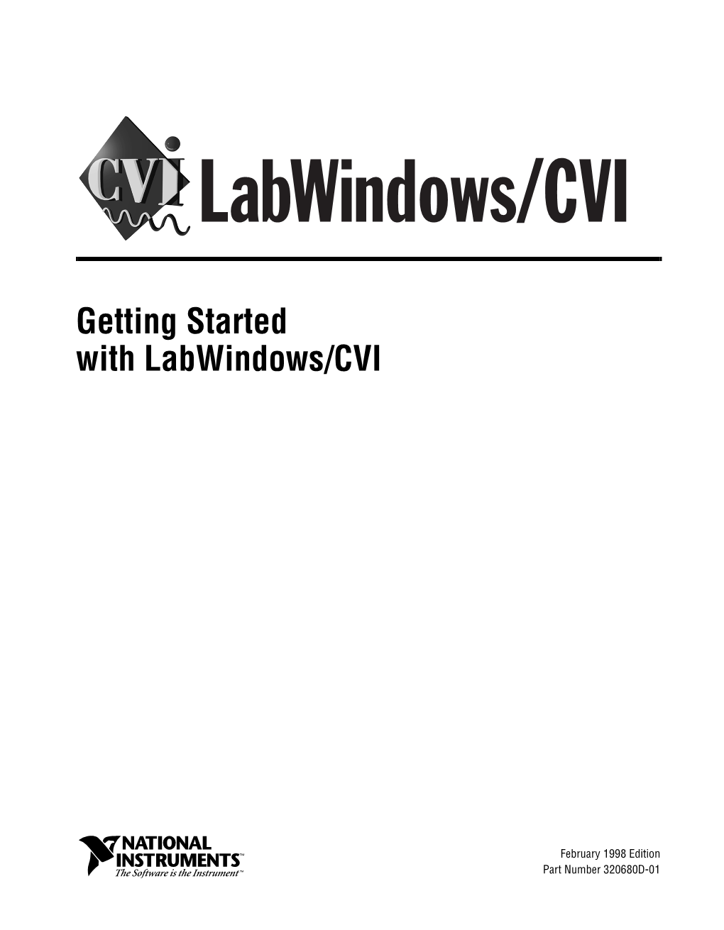 Getting Started with Labwindows/CVI