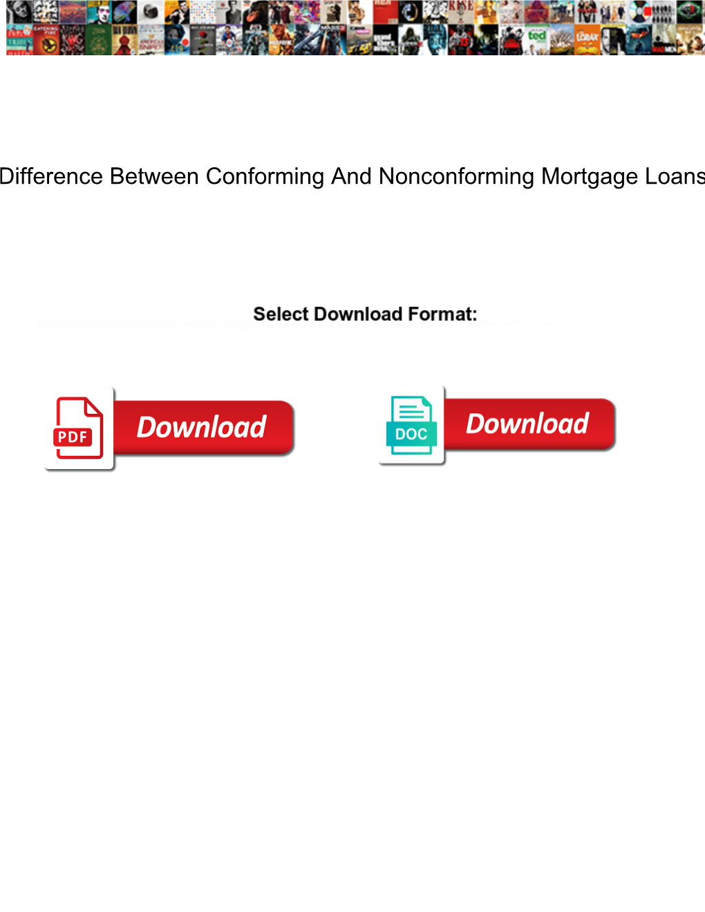 Difference Between Conforming and Nonconforming Mortgage Loans