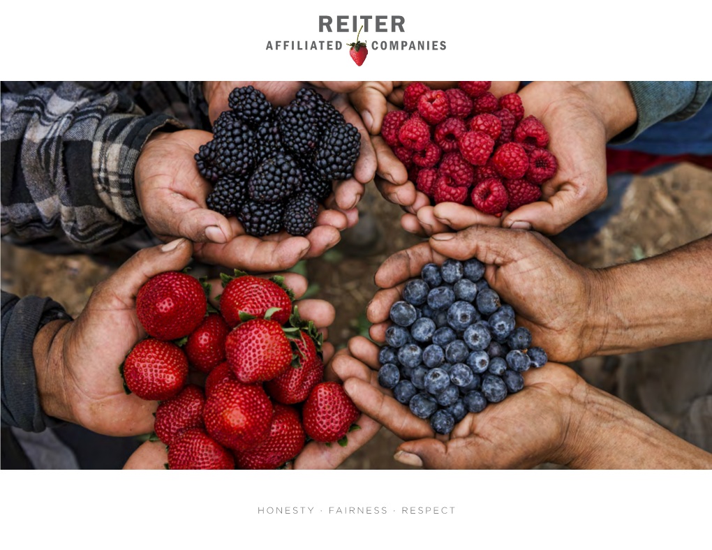 Honesty · Fairness · Respect Reiter Affiliated Companies