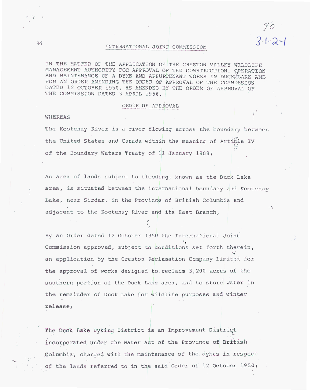 Docket 90 Duck Lake Order of Approval 1970-03-31.Pdf