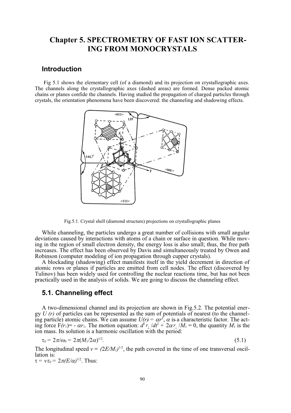 Chapter 5. SPECTROMETRY of FAST ION SCATTERING from MONOCRYSTALS