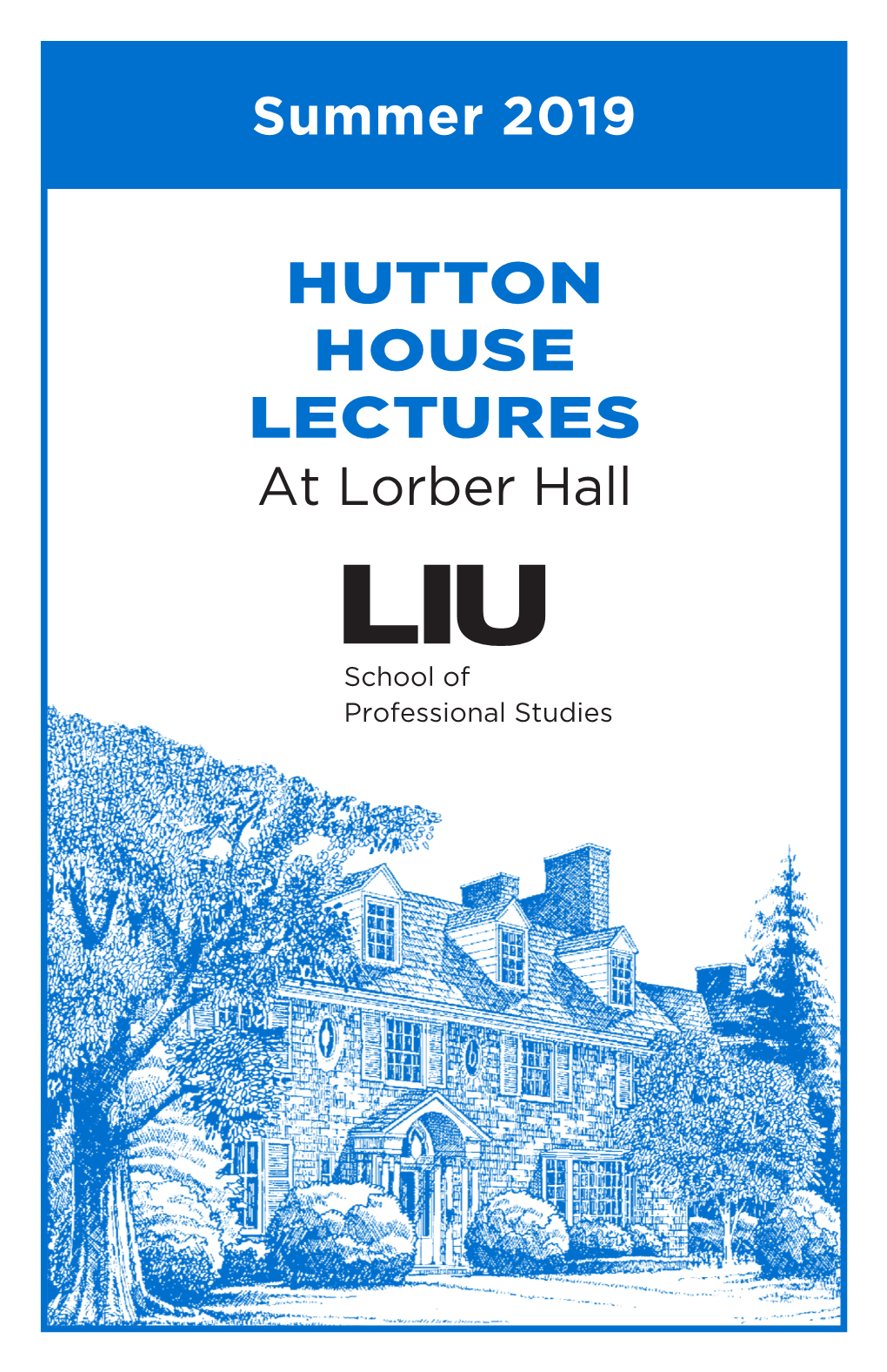 HUTTON HOUSE LECTURES at Lorber Hall