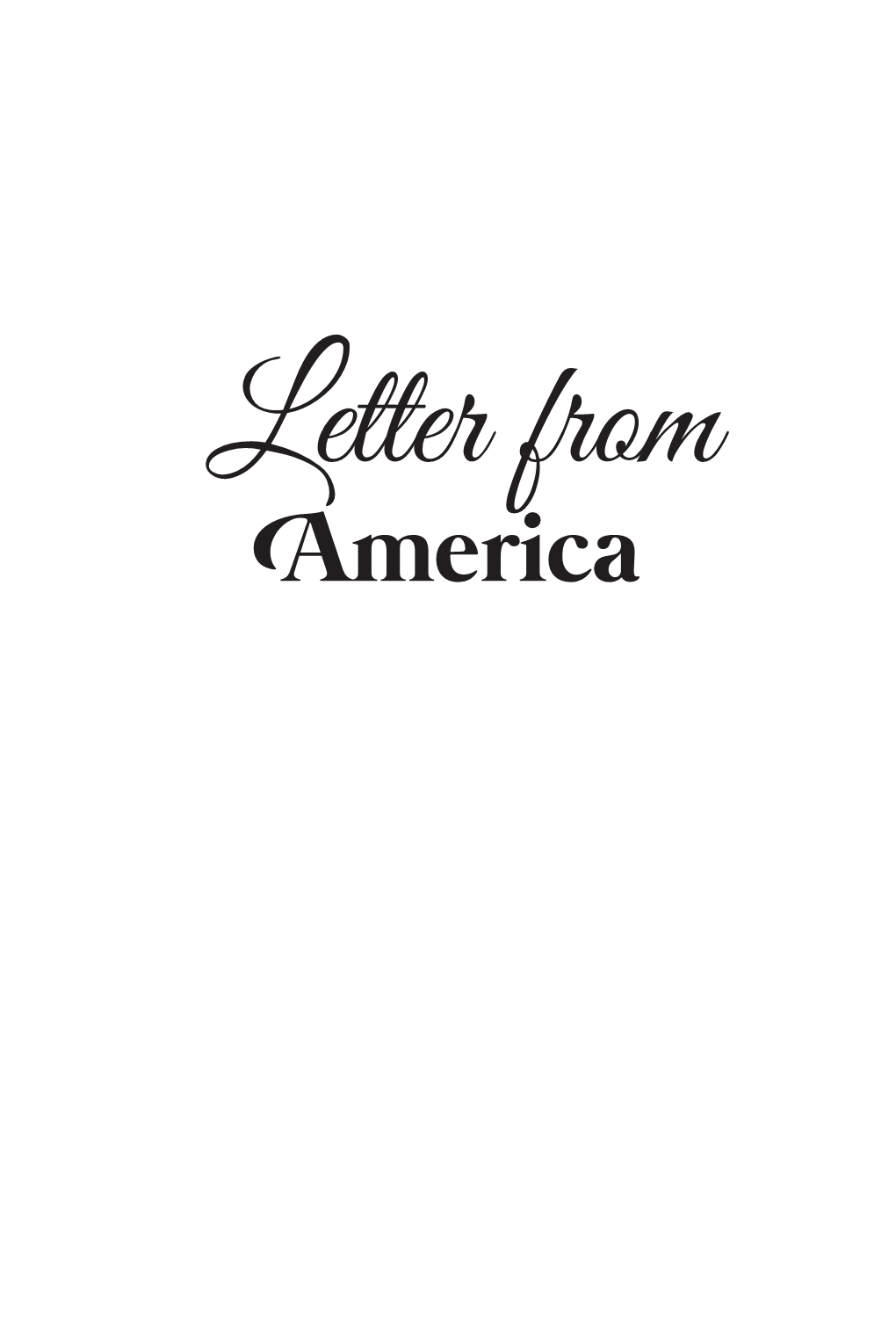 Interior Letter from America.Indd